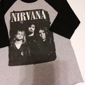 Nirvana 3 Quarter Sleeve Womens Small Shirt